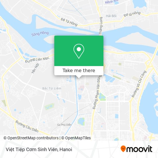 Việt Tiệp Cơm Sinh Viên map