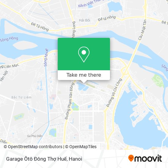 Garage Ôtô Đông Thợ Huế map