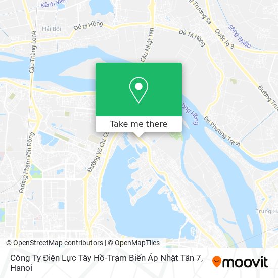 Công Ty Điện Lực Tây Hồ-Trạm Biến Áp Nhật Tân 7 map