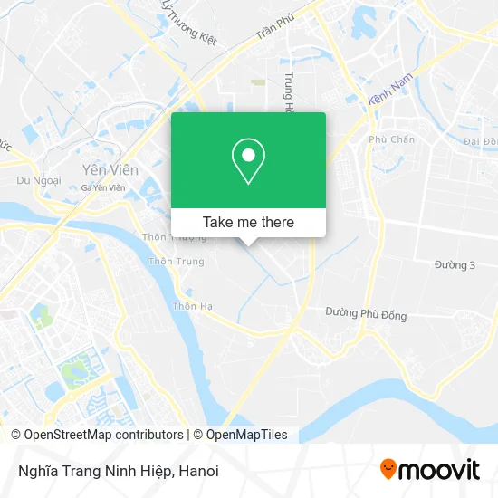Nghĩa Trang Ninh Hiệp map