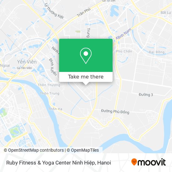 Ruby Fitness & Yoga Center Ninh Hiệp map