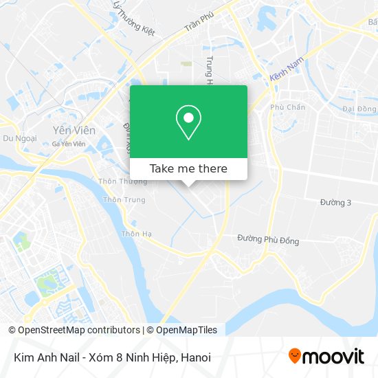 Kim Anh Nail - Xóm 8 Ninh Hiệp map