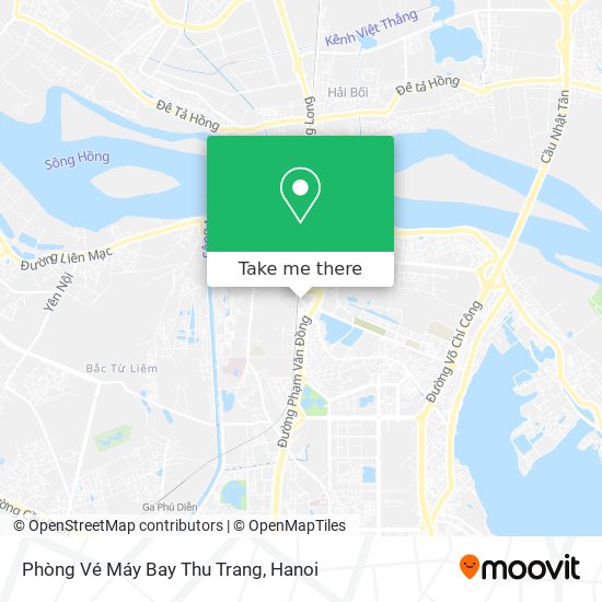 Phòng Vé Máy Bay Thu Trang map