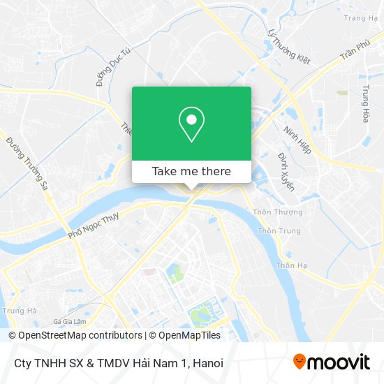 Cty TNHH SX & TMDV Hải Nam 1 map