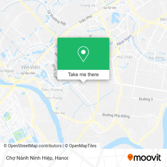 Chợ Nành Ninh Hiệp map