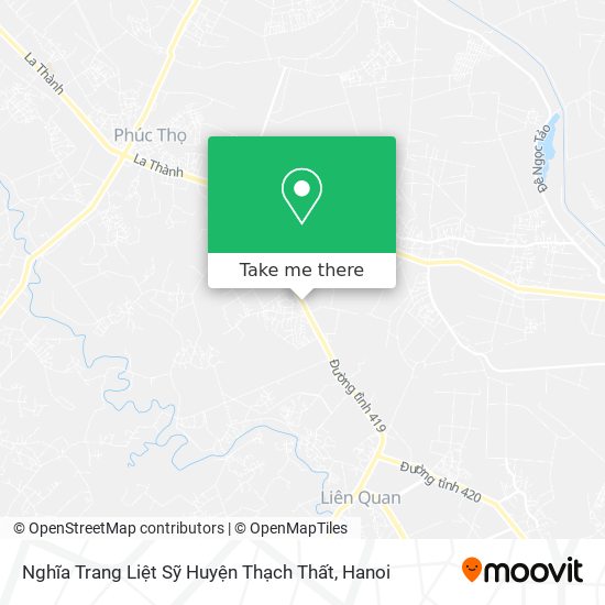 Nghĩa Trang Liệt Sỹ Huyện Thạch Thất map