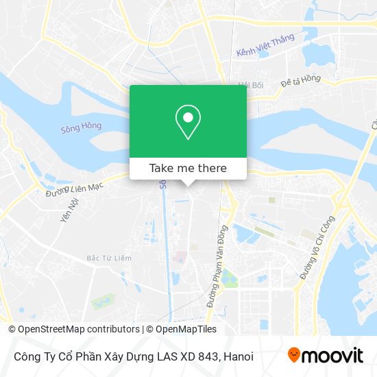 Công Ty Cổ Phần Xây Dựng LAS XD 843 map