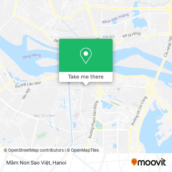 Mầm Non Sao Việt map