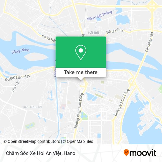 Chăm Sóc Xe Hơi An Việt map