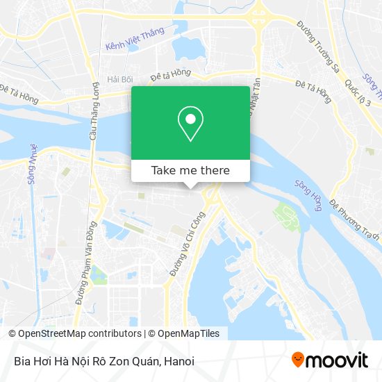 Bia Hơi Hà Nội Rô Zon Quán map