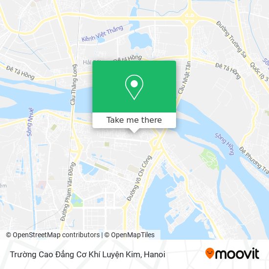 Trường Cao Đẳng Cơ Khí Luyện Kim map