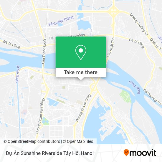 Dự Án Sunshine Riverside Tây Hồ map