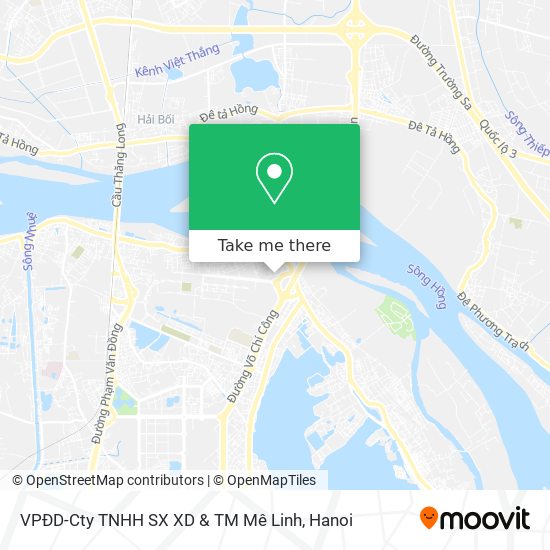 VPĐD-Cty TNHH SX XD & TM Mê Linh map