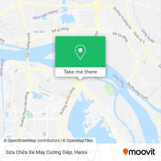 Sửa Chữa Xe Máy Cường Diệp map