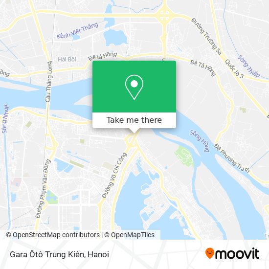 Gara Ôtô Trung Kiên map