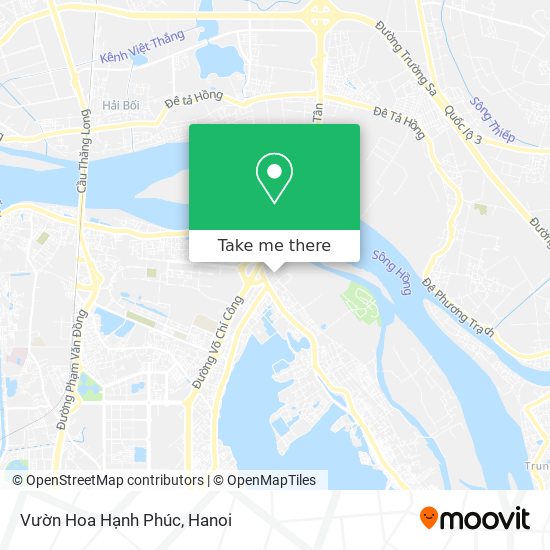 Vườn Hoa Hạnh Phúc map