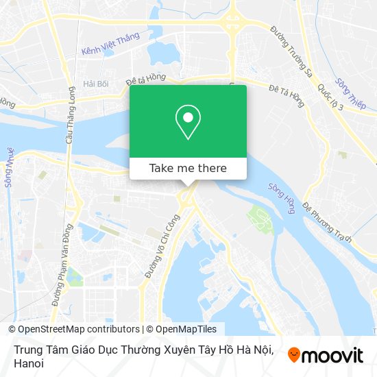 Trung Tâm Giáo Dục Thường Xuyên Tây Hồ Hà Nội map