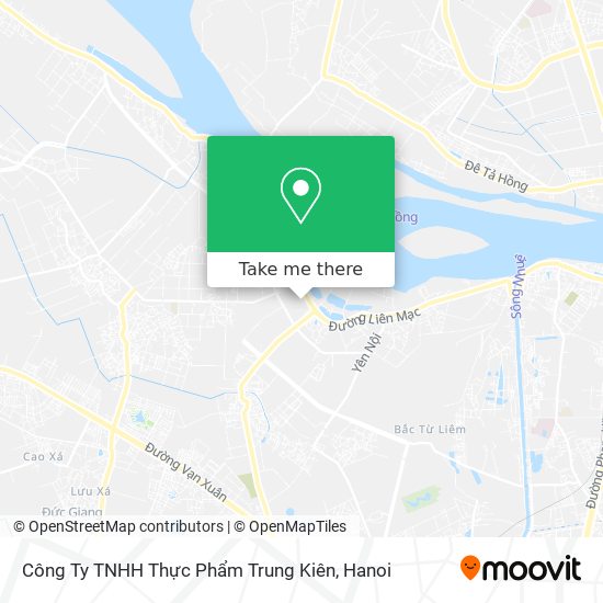 Công Ty TNHH Thực Phẩm Trung Kiên map