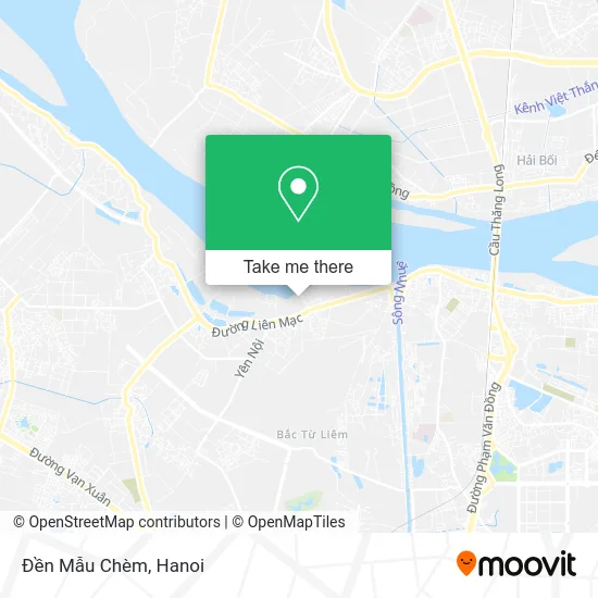 Đền Mẫu Chèm map
