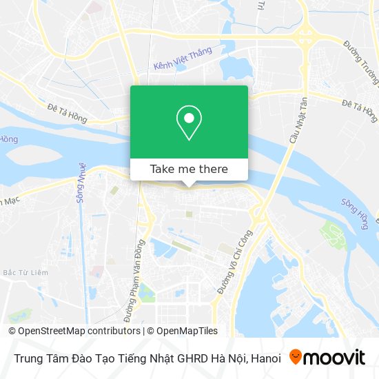 Trung Tâm Đào Tạo Tiếng Nhật GHRD Hà Nội map