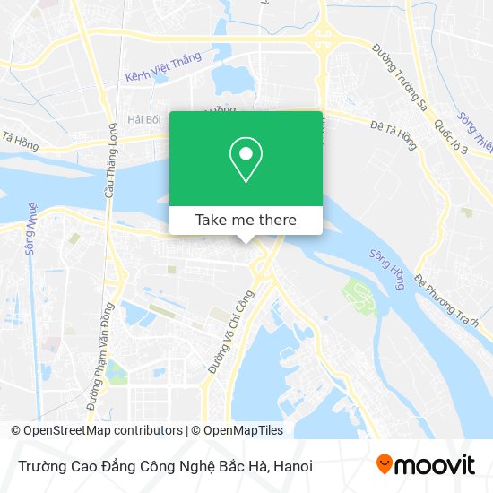 Trường Cao Đẳng Công Nghệ Bắc Hà map