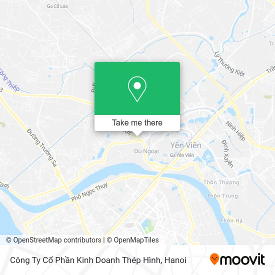 Công Ty Cổ Phần Kinh Doanh Thép Hình map