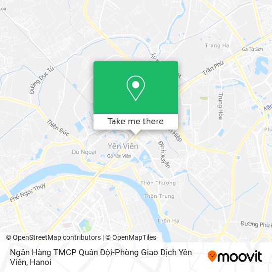 Ngân Hàng TMCP Quân Đội-Phòng Giao Dịch Yên Viên map