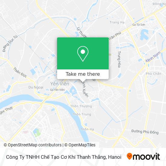 Công Ty TNHH Chế Tạo Cơ Khí Thanh Thắng map