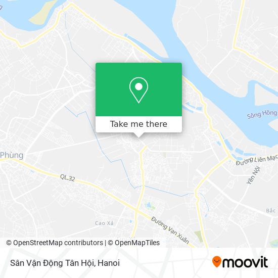 Sân Vận Động Tân Hội map