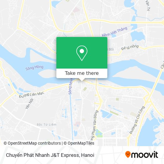 Chuyển Phát Nhanh J&T Express map