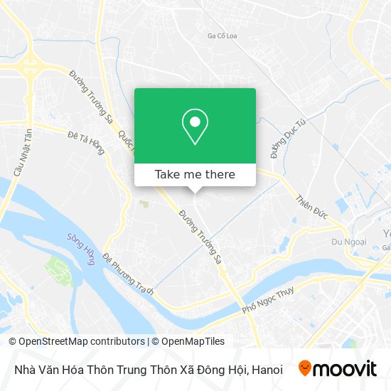 Nhà Văn Hóa Thôn Trung Thôn Xã Đông Hội map