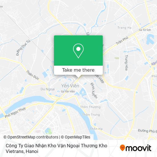 Công Ty Giao Nhận Kho Vận Ngoại Thương Kho Vietrans map