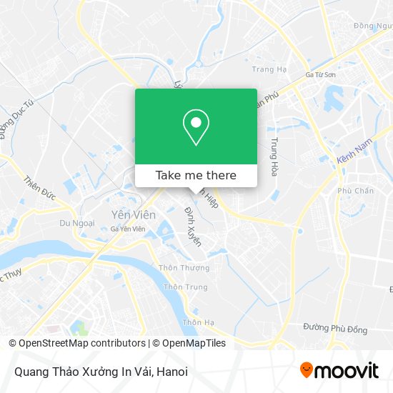 How to get to Quang Thảo Xưởng In Vải in Yên Thường by Bus?