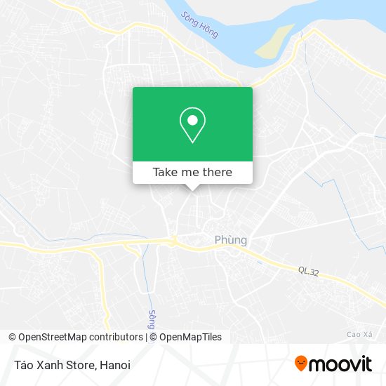 Táo Xanh Store map