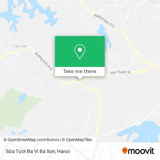 Sữa Tươi Ba Vì Bà Sơn map