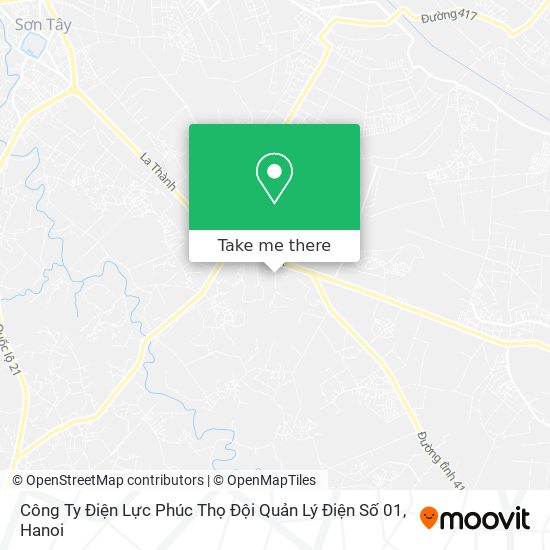 Công Ty Điện Lực Phúc Thọ Đội Quản Lý Điện Số 01 map