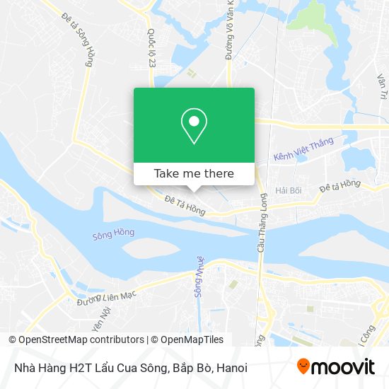 Nhà Hàng H2T Lẩu Cua Sông, Bắp Bò map