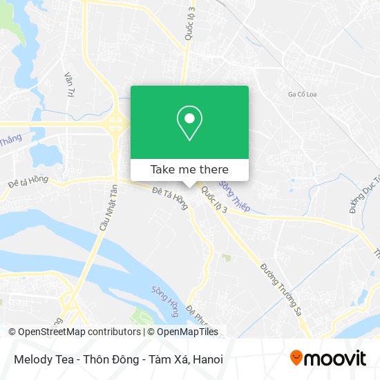 Melody Tea - Thôn Đông - Tàm Xá map