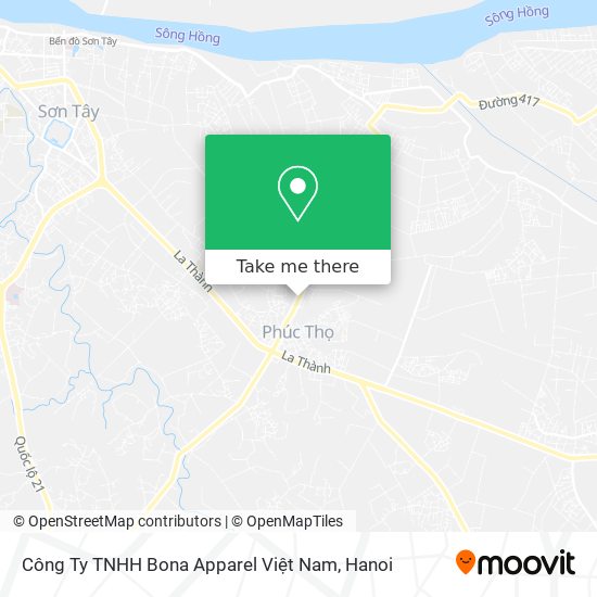 Công Ty TNHH Bona Apparel Việt Nam map