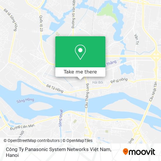 Công Ty Panasonic System Networks Việt Nam map