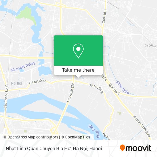 Nhật Linh Quán Chuyên Bia Hơi Hà Nội map