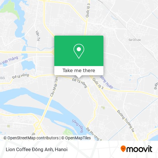 Lion Coffee Đông Anh map