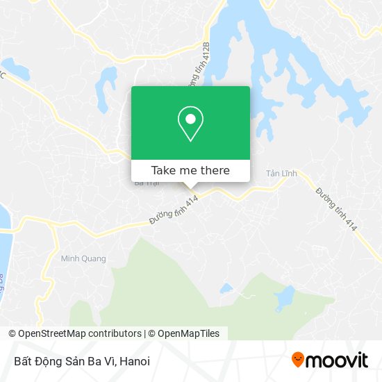 Bất Động Sản Ba Vì map