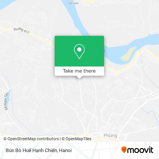 Bún Bò Huế Hạnh Chiến map