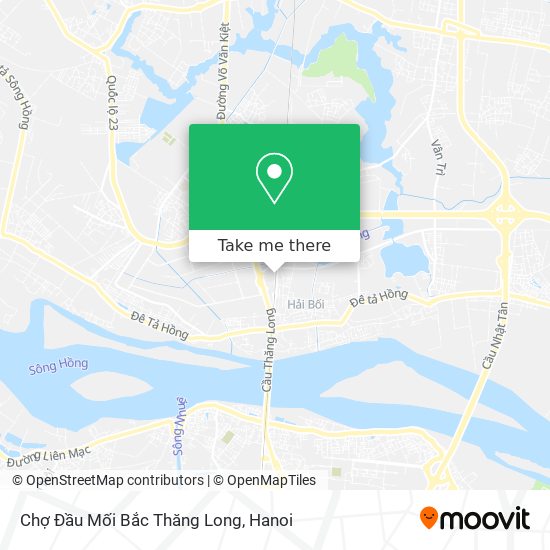 Chợ Đầu Mối Bắc Thăng Long map