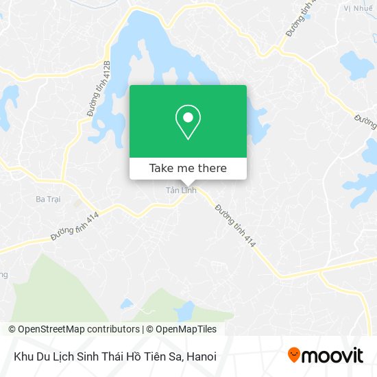 Khu Du Lịch Sinh Thái Hồ Tiên Sa map