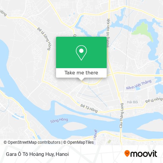 Gara Ô Tô Hoàng Huy map