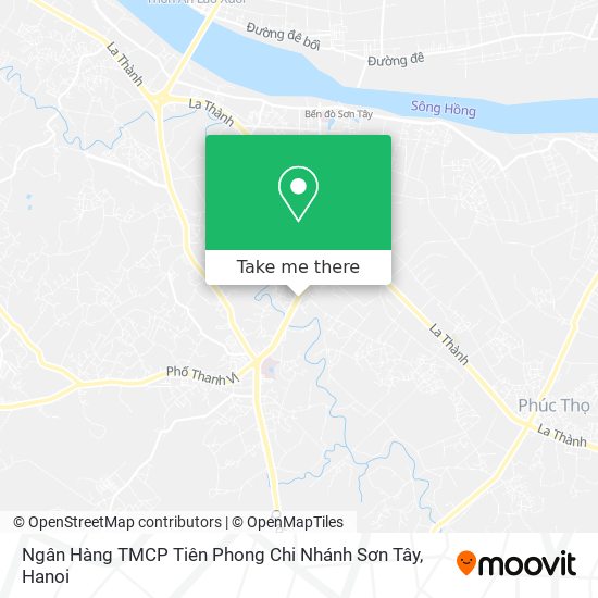 Ngân Hàng TMCP Tiên Phong Chi Nhánh Sơn Tây map