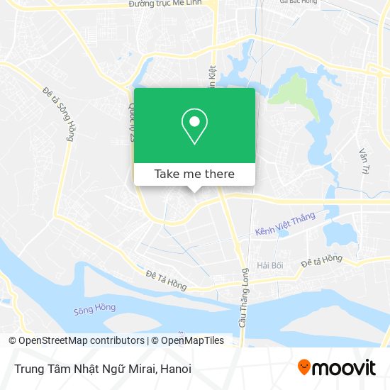 Trung Tâm Nhật Ngữ Mirai map