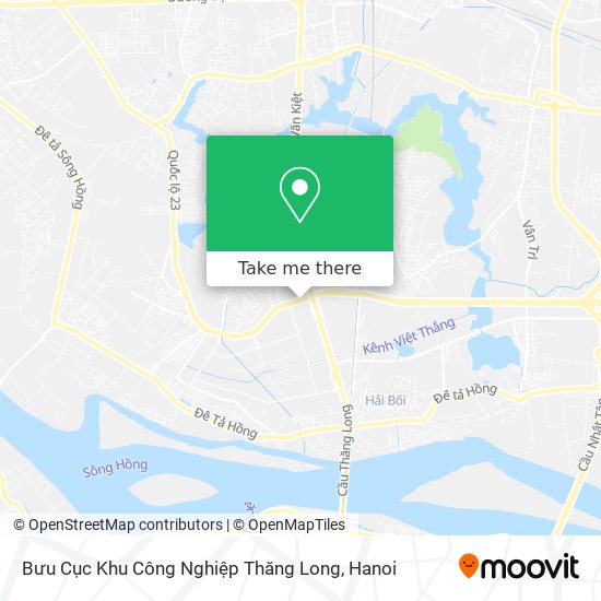 Bưu Cục Khu Công Nghiệp Thăng Long map